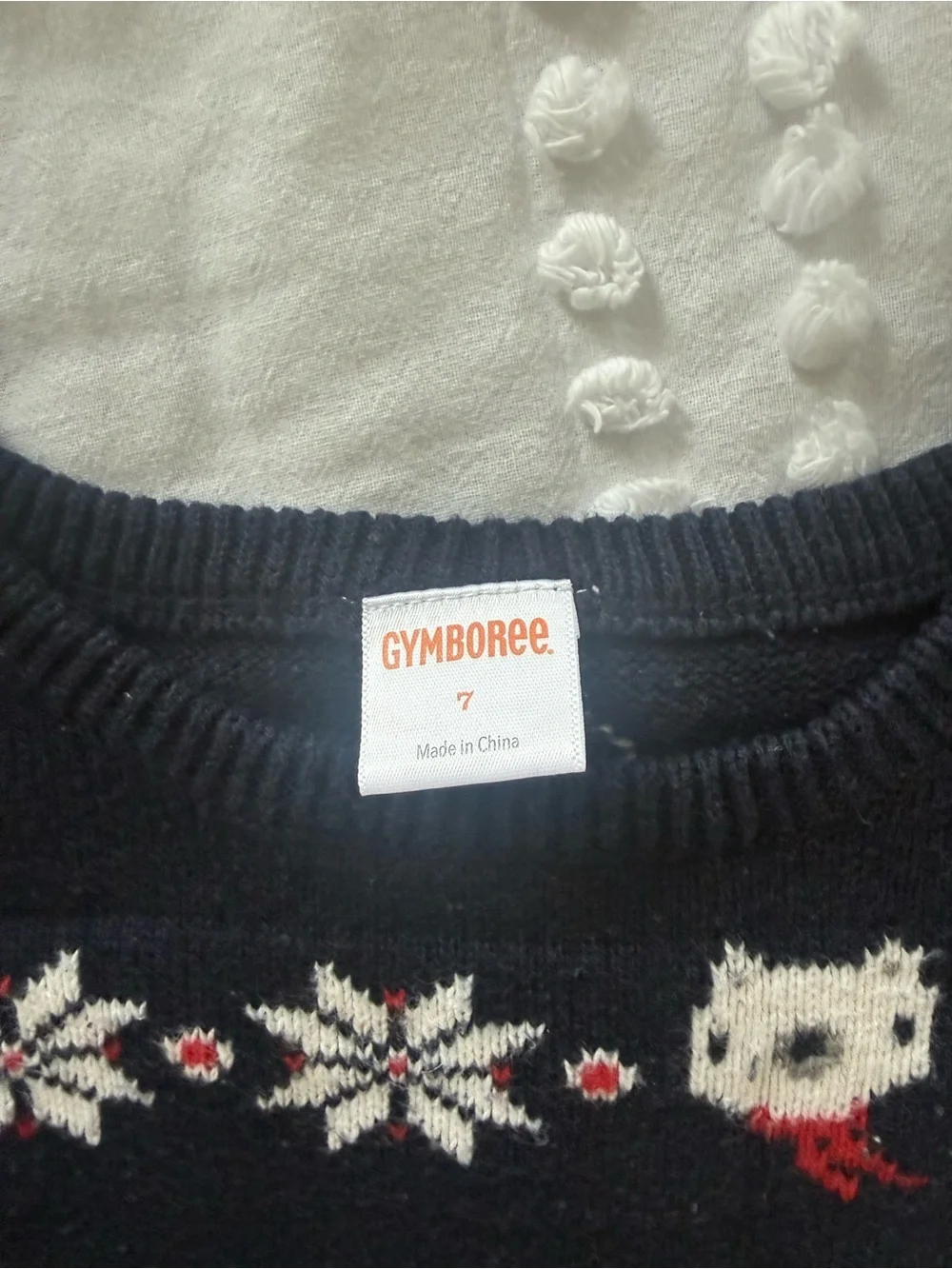 Gymboree Navy Knit Girls' Holiday Pajama Nightgown with Snowflake and Owl Motif